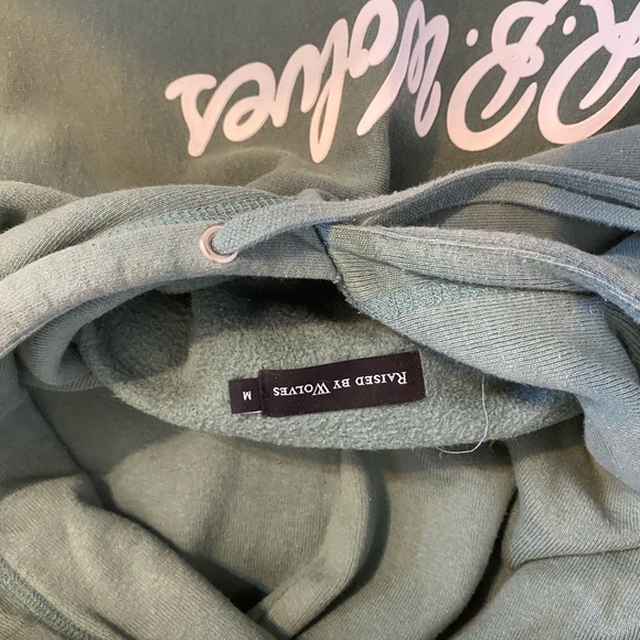 Raised by Wolves Script Hoody - Picture 3 of 4